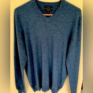 Men’s Blue Cashmere Sweater